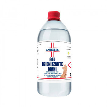 Gel igienizzante mani 1 litro a base alcolica 65% alcool